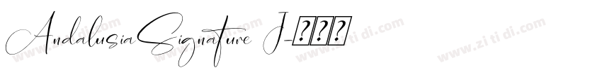 AndalusiaSignature I字体转换